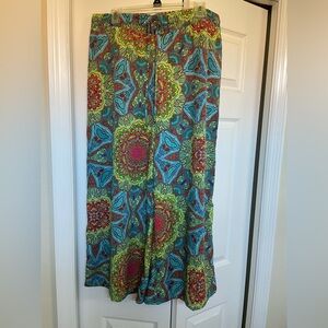Ellen Tracy Multicolor Wide Leg Pants